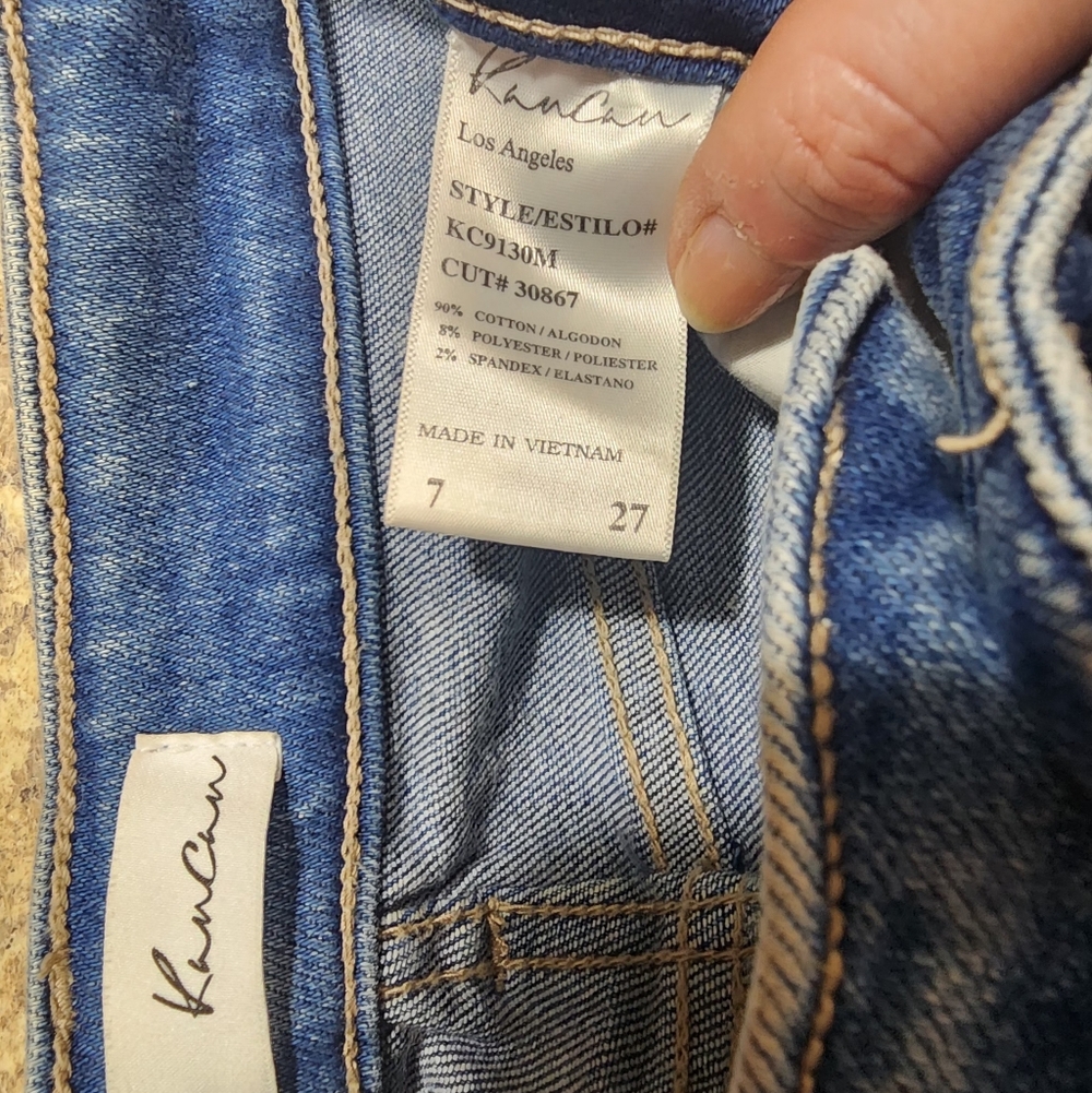Womens Kan Can Blue Denim Jeans - Classic Indigo